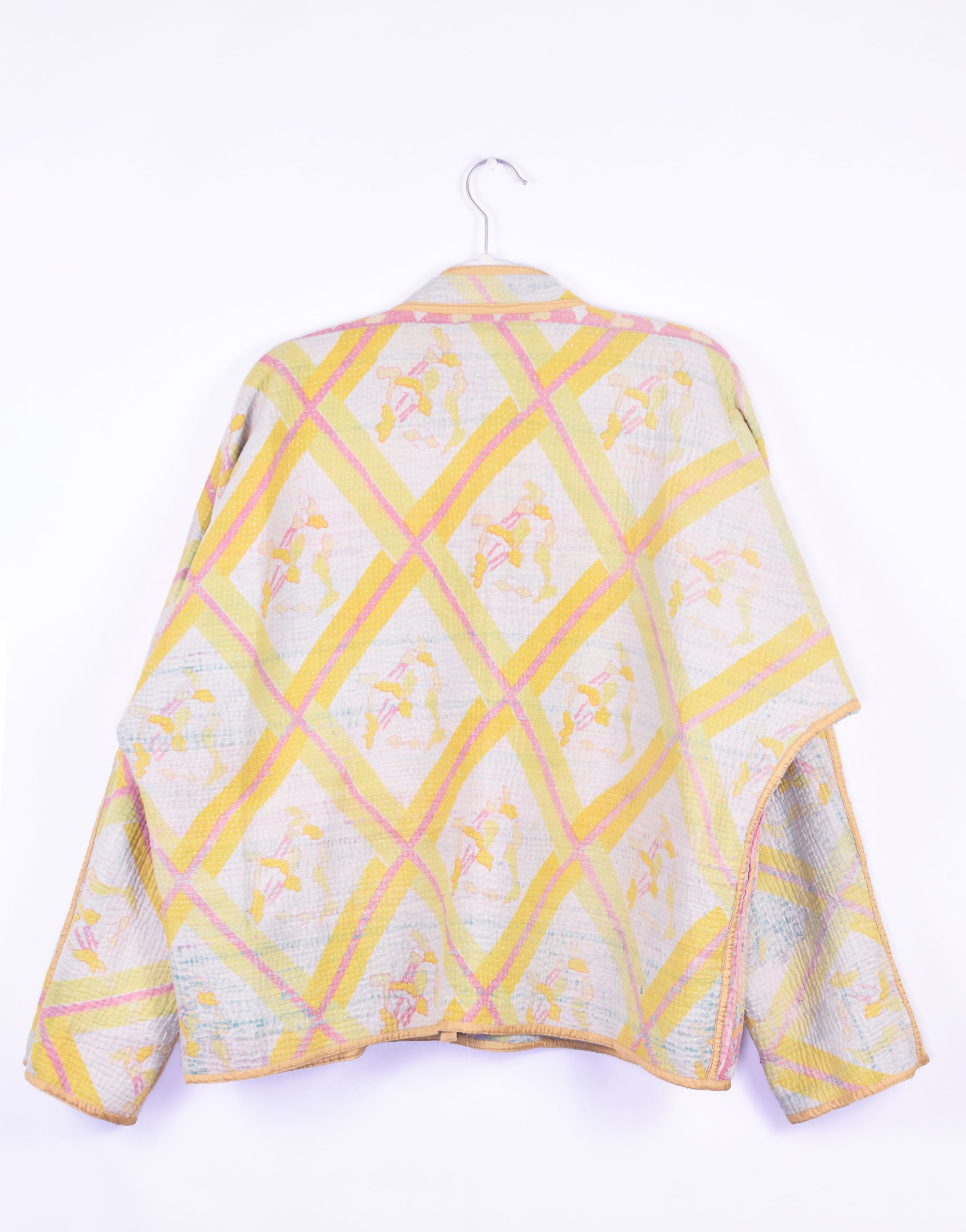 Charlie Quilted Reversible Patchwork Kantha Jacket - 03 image 3