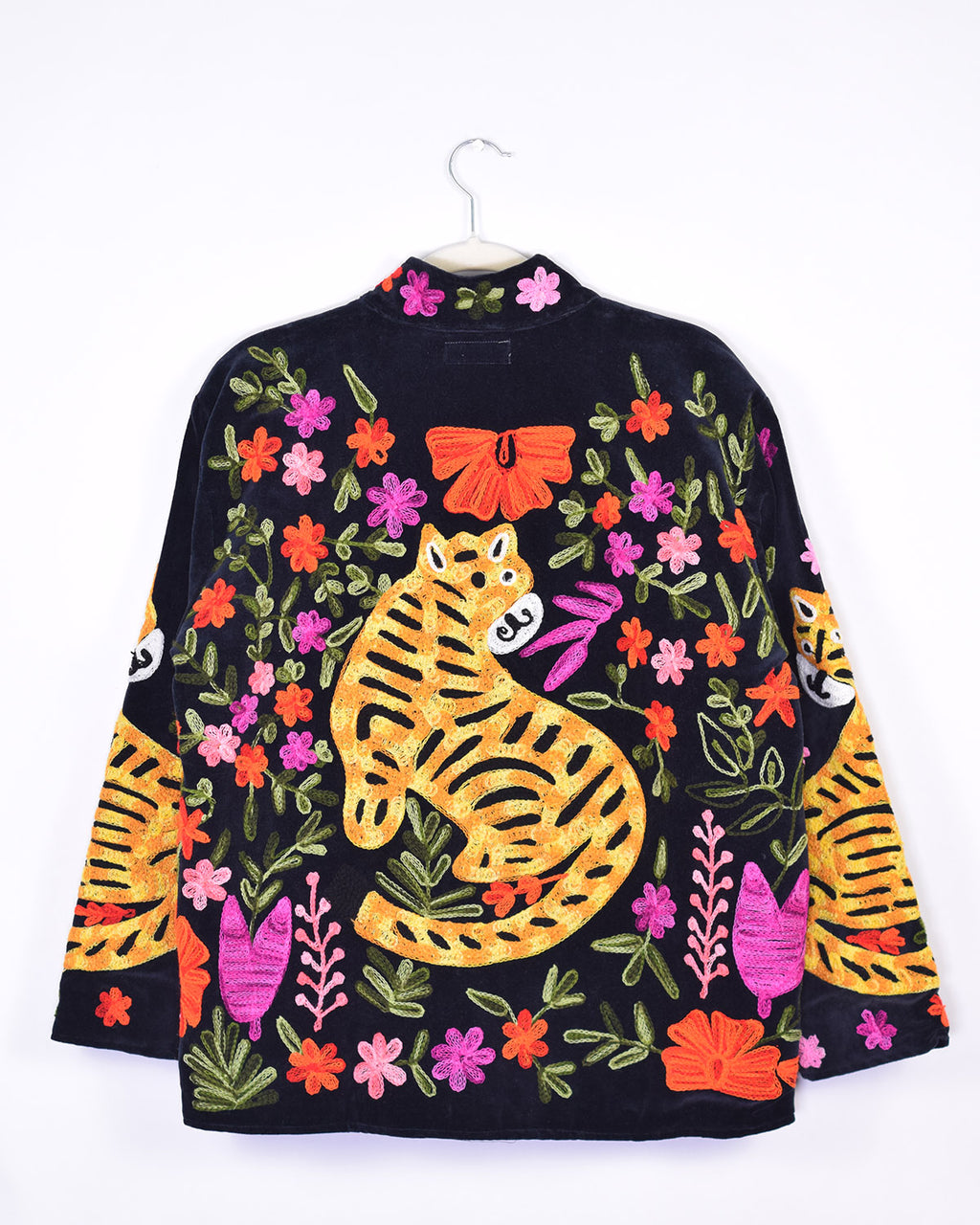 Tiger Tribe Embroidered Velvet Jacket - 04 image 1