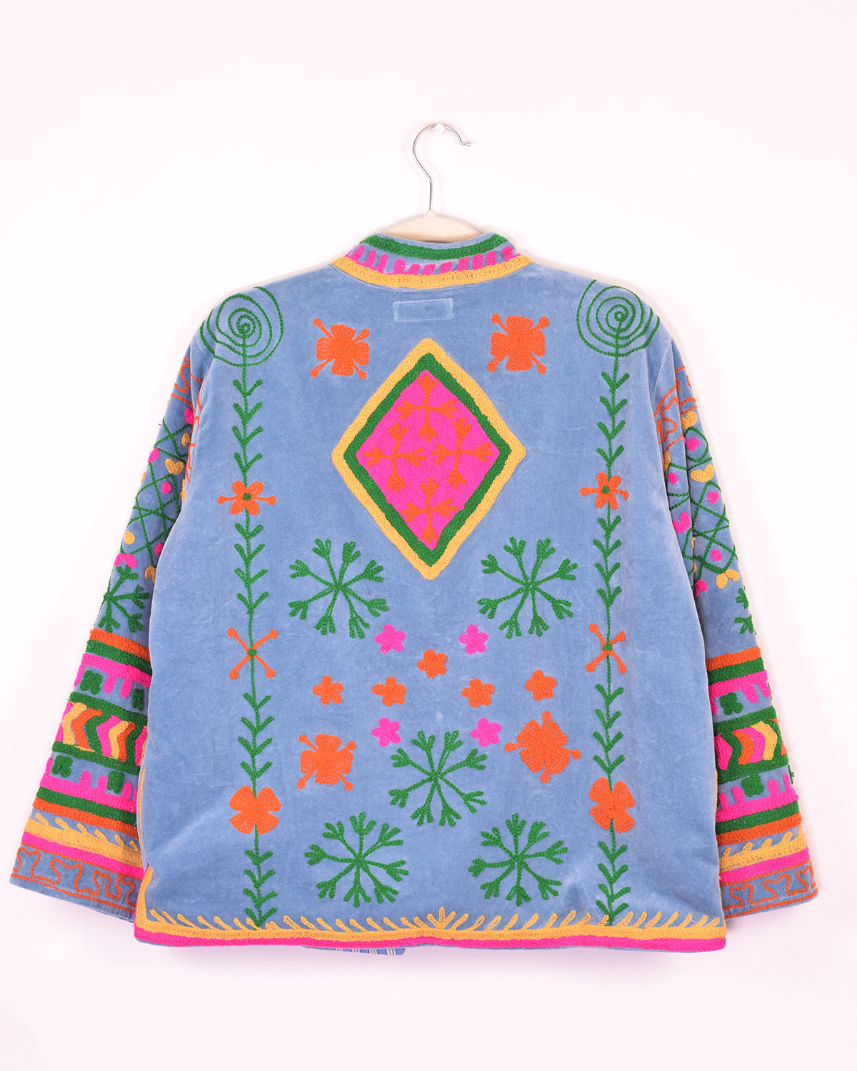 Embroidered Suzani Velvet Jacket - 01 image 1
