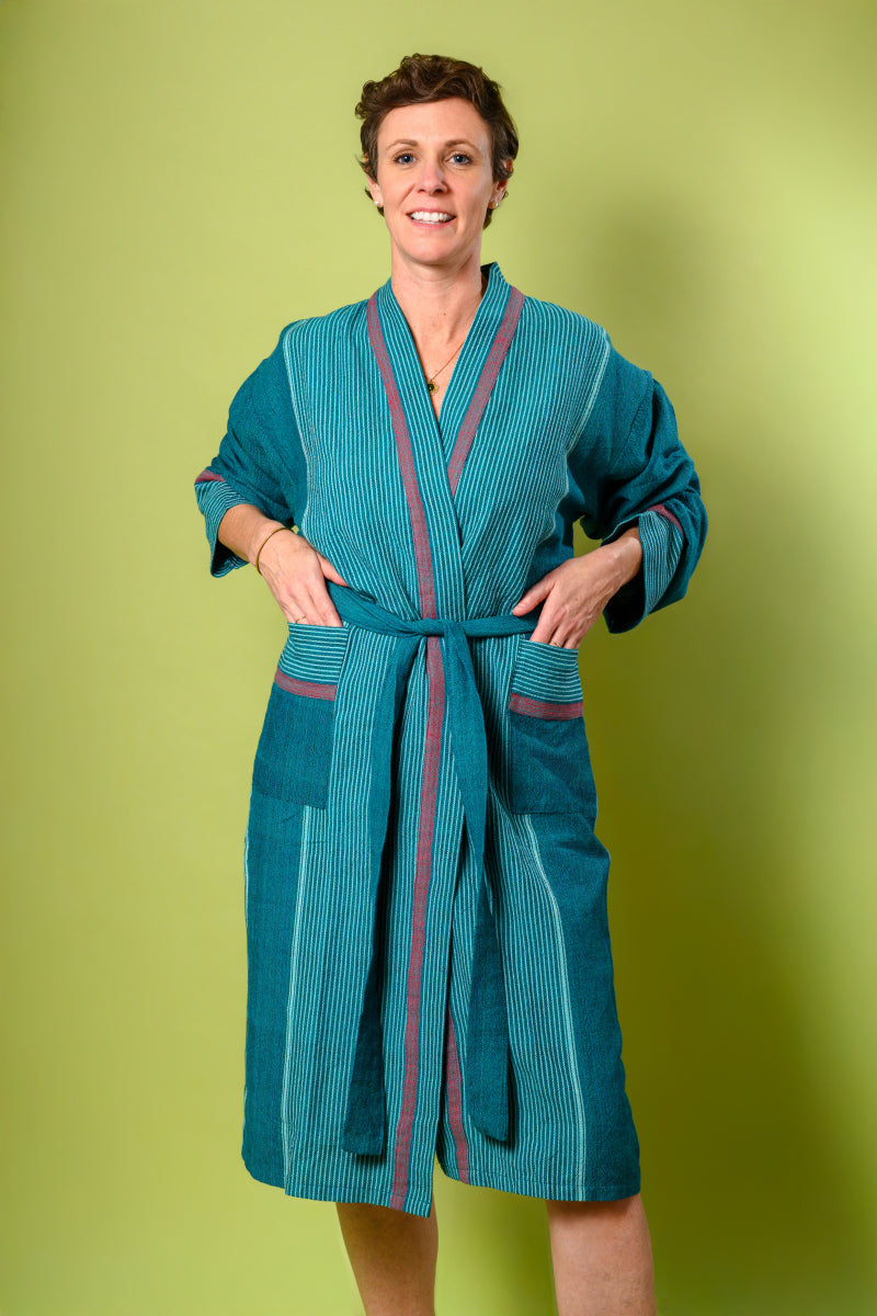 Luxury Turkish Linen - Cotton Robe -02 image 1