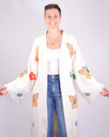 Luxury Turkish Cotton Kimono/Robe - Butterfly Garden image 0