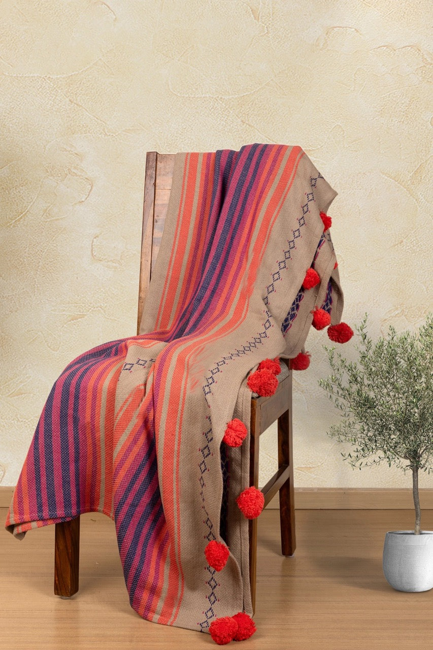 Guari Kohli Large Throw Blanket image 1
