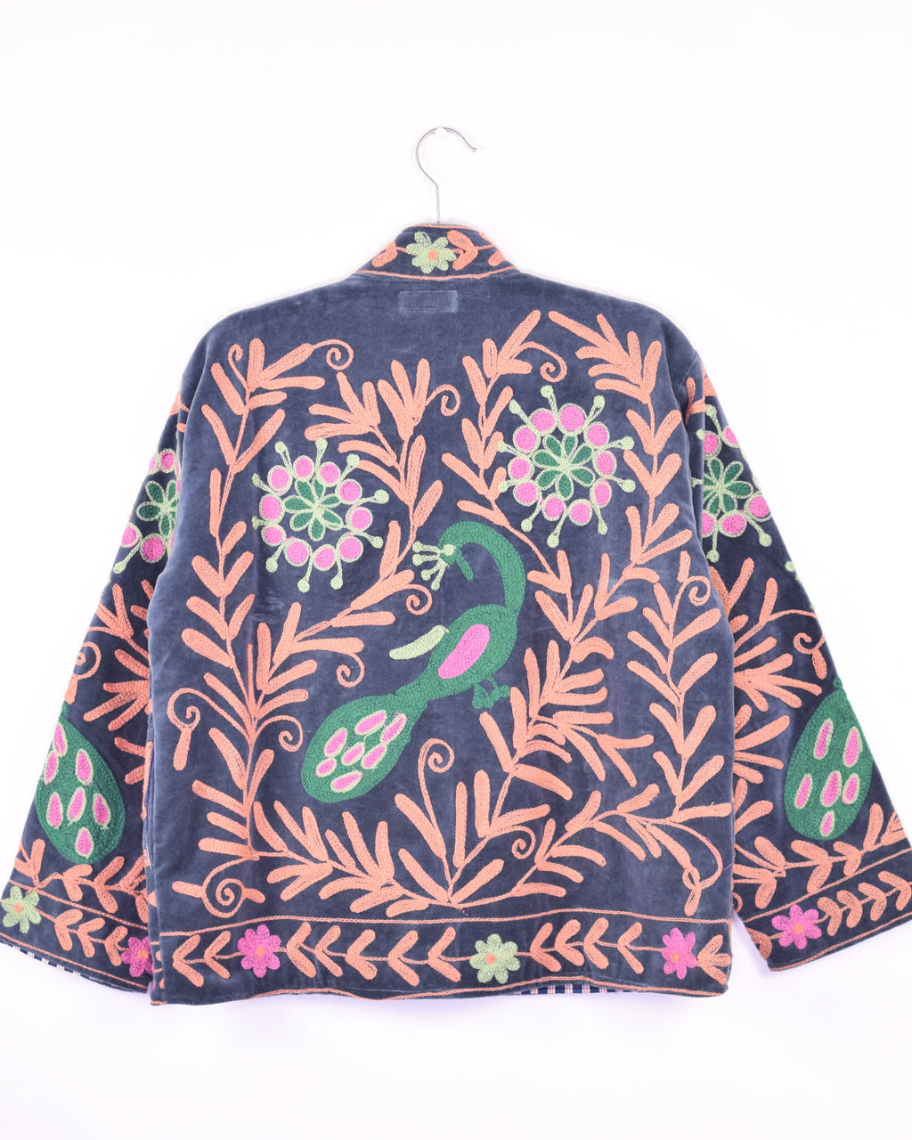 Embroidered Suzani Velvet Jacket - 04 image 0