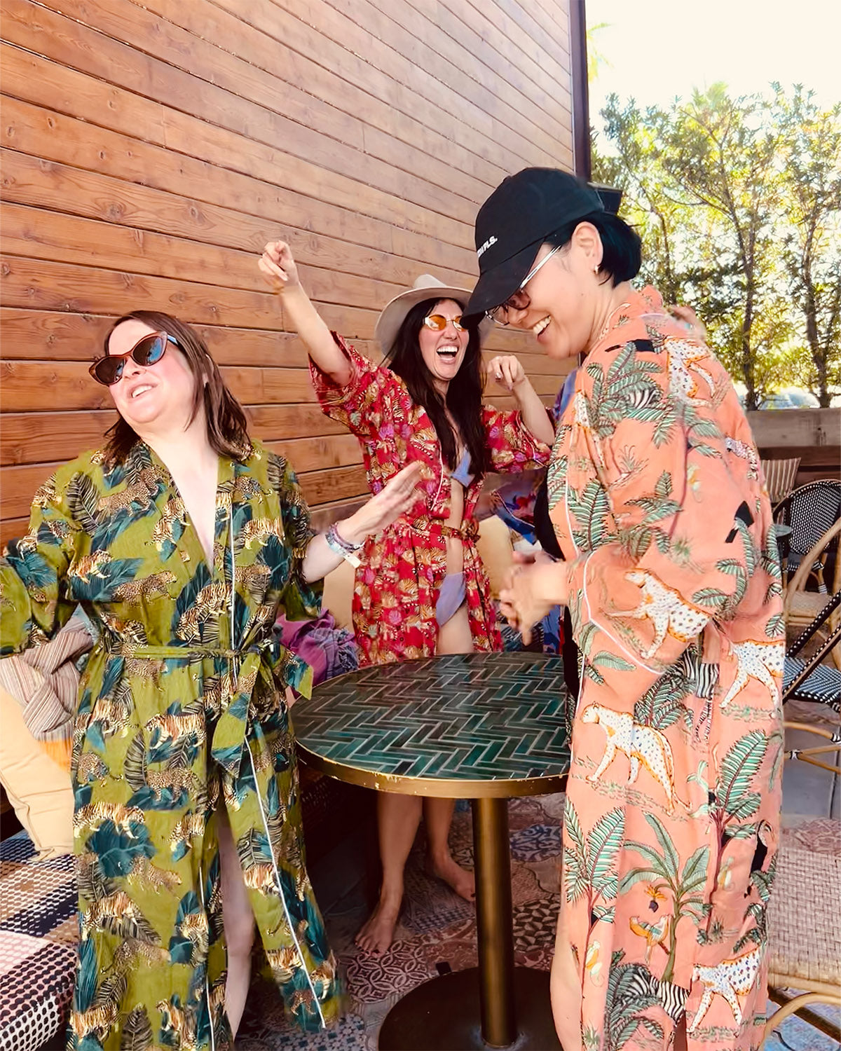 Lightweight Cotton Robe / Kimono - Sunrise Safari image 2