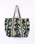Velvet Suzani Embroidered Oversized Tote Bag - 05 image 0