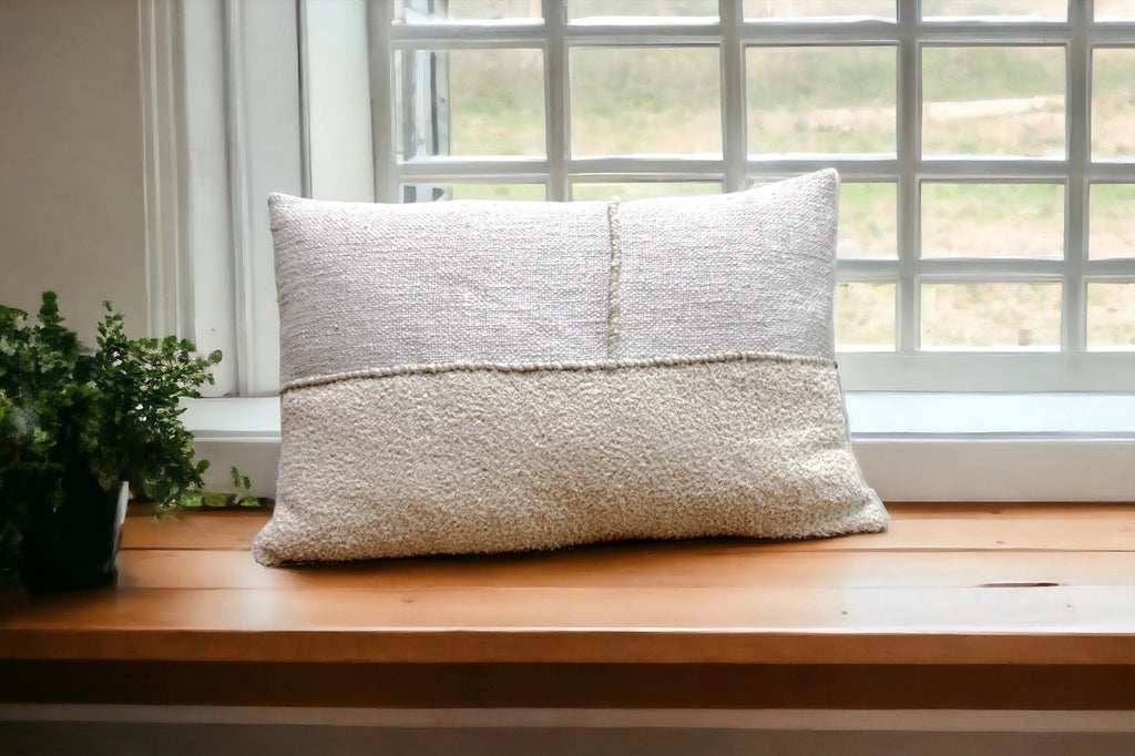 Natural Linen Lumbar Pillow image 2