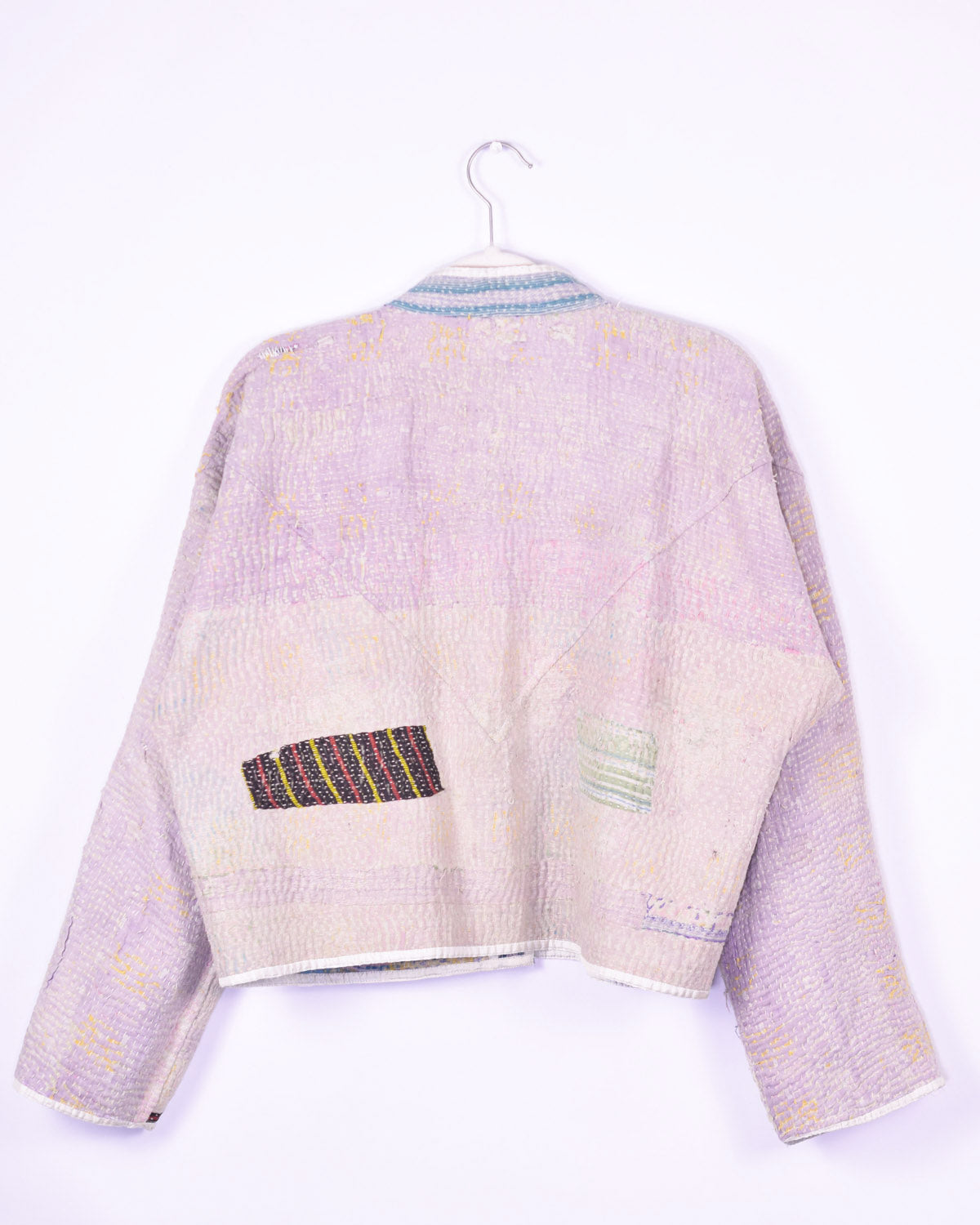 Sofie Quilted Reversible Patchwork Kantha Jacket -13 image 3