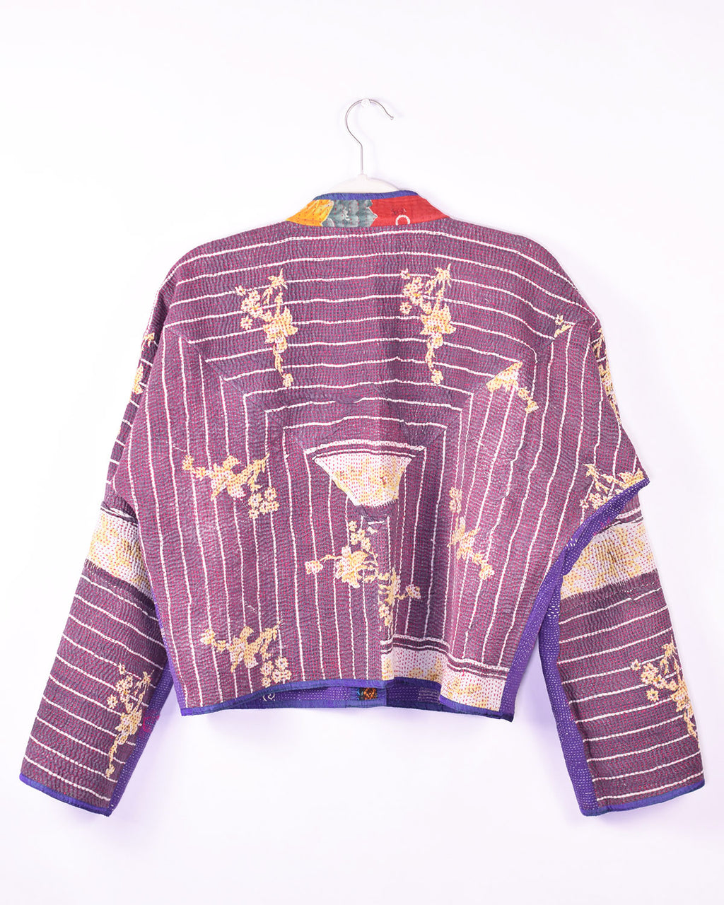 Sofie Quilted Reversible Patchwork Kantha Jacket - 01 image 3