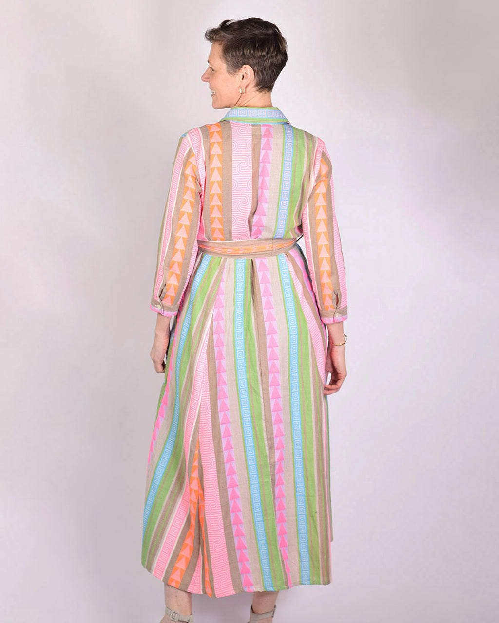 Rowan Shirt Dress - Long Sleeve - Garden Palm image 1