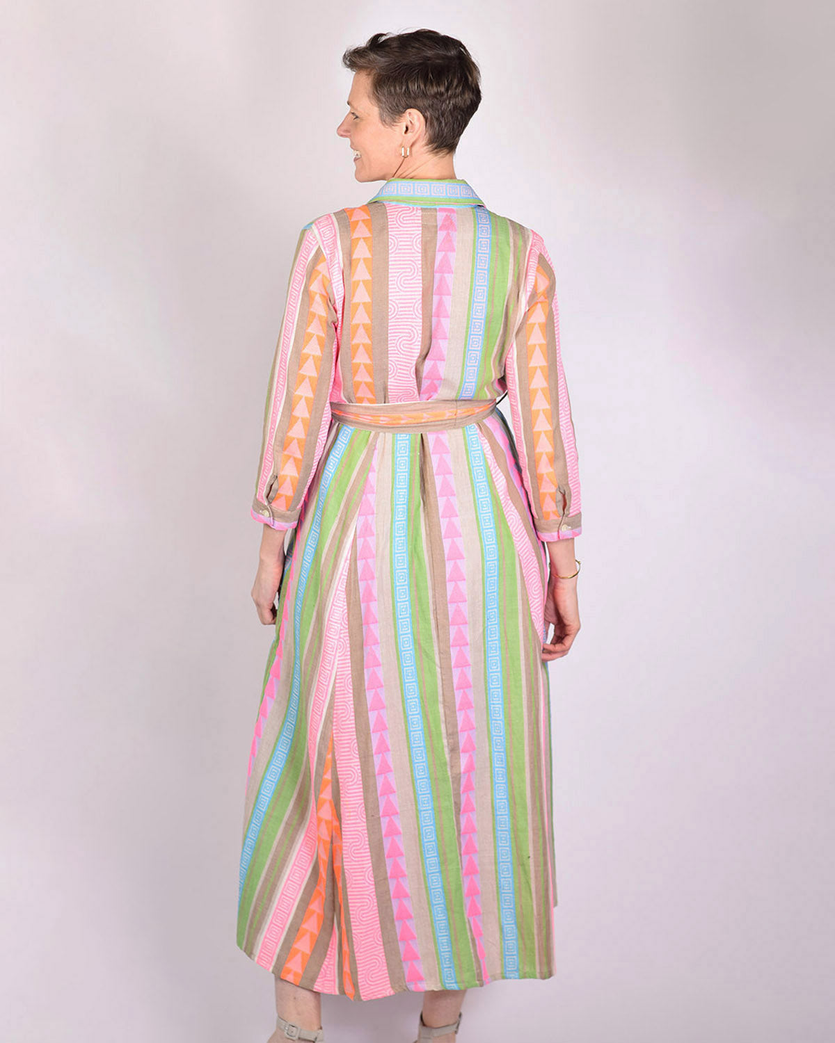 Rowan Shirt Dress - Long Sleeve - Garden Palm image 1