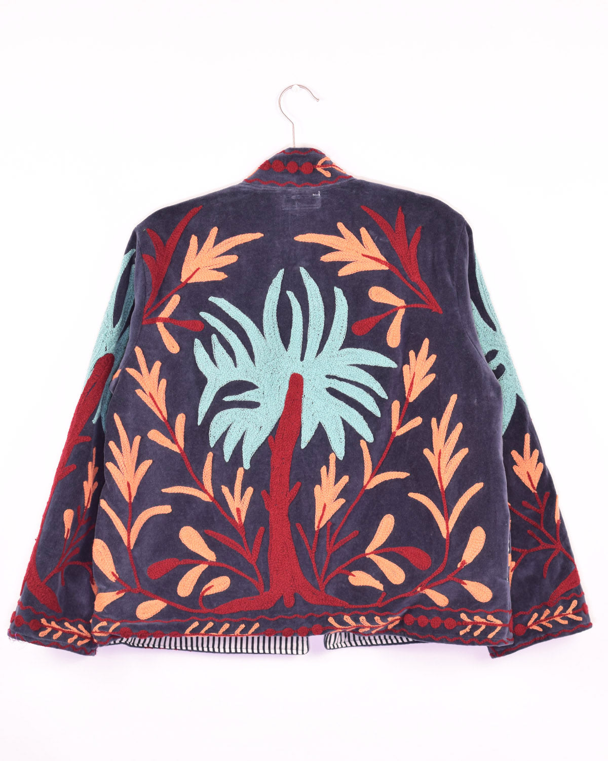 Embroidered Suzani Velvet Jacket - 03 image 1