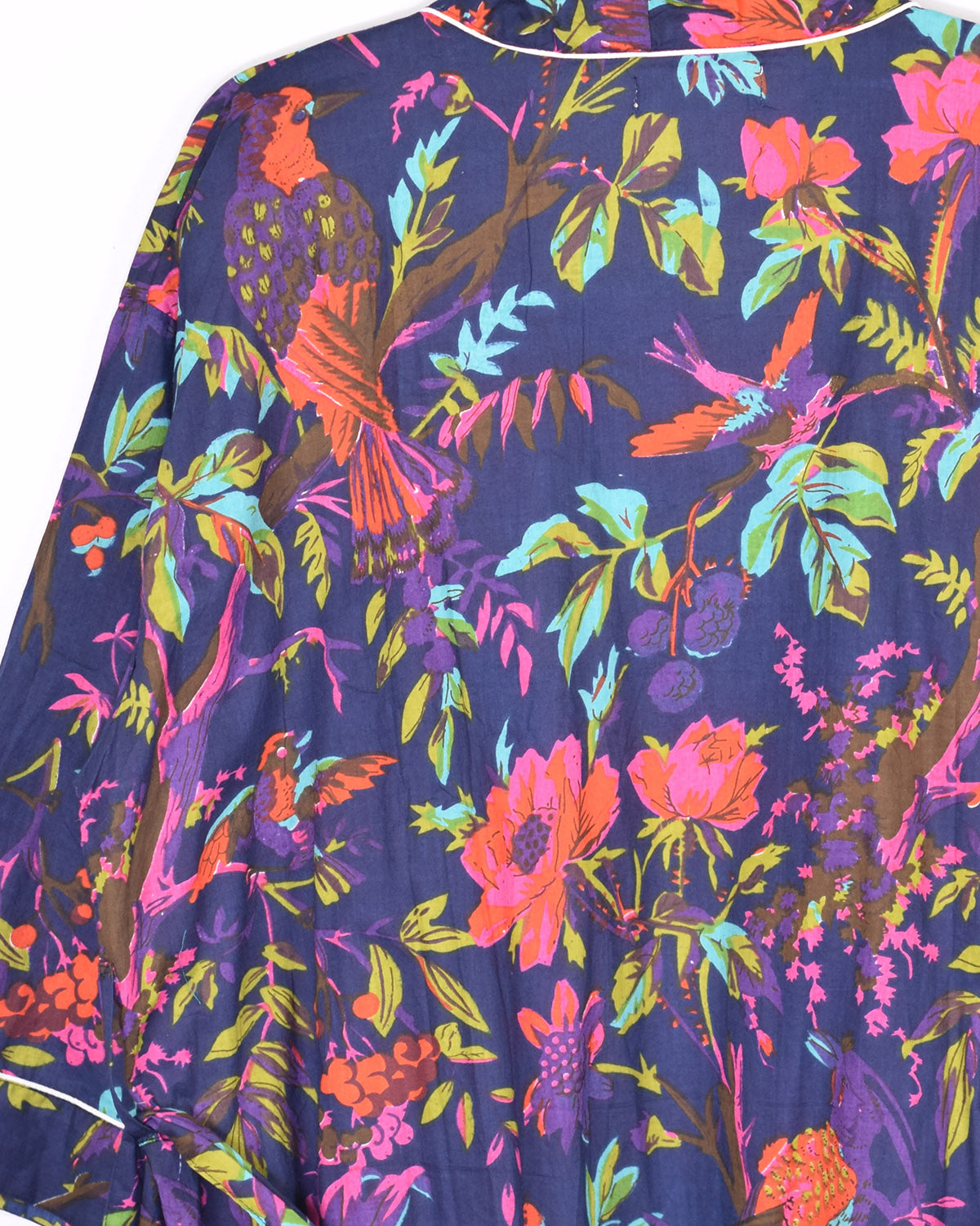 Lightweight Cotton Robe / Kimono - Midnight Rainforest image 3