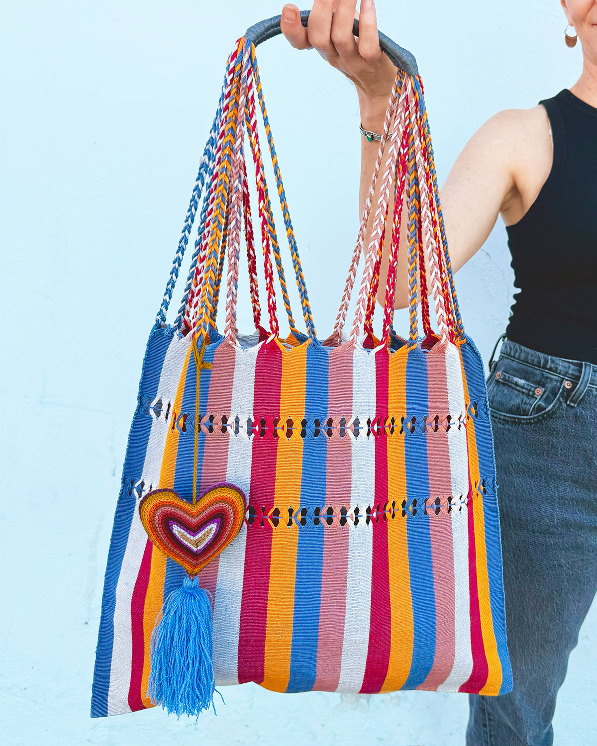 Txtile Colorful Handwoven Chiapas Hammock Bag - 18 image 0