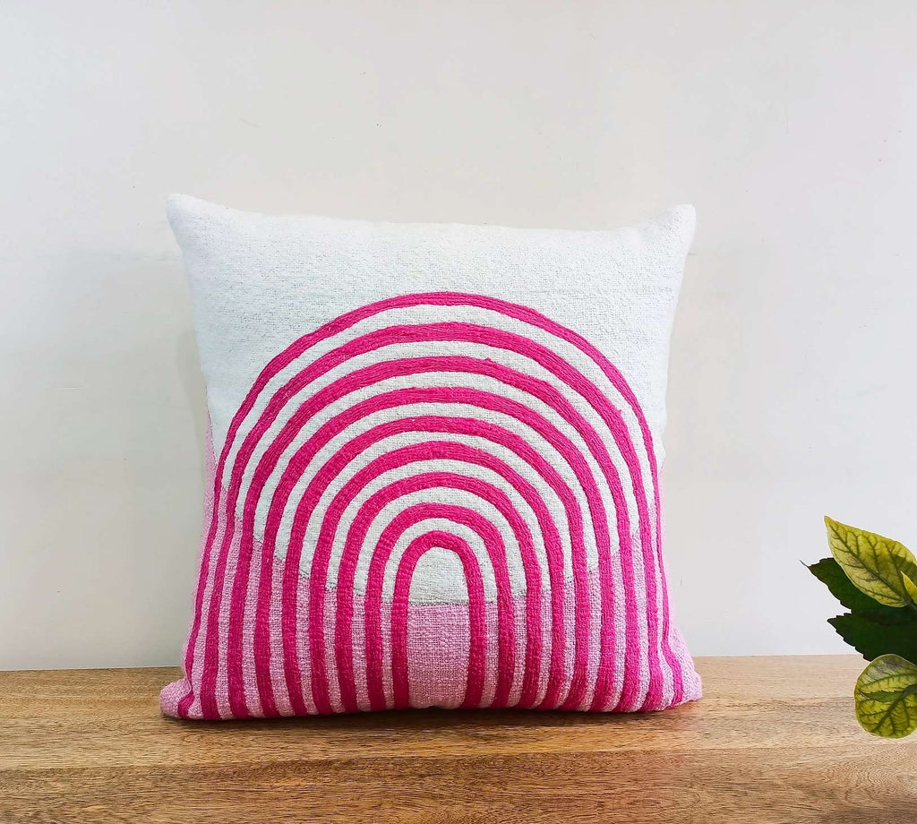 Pink Rainbow Pillow image 2