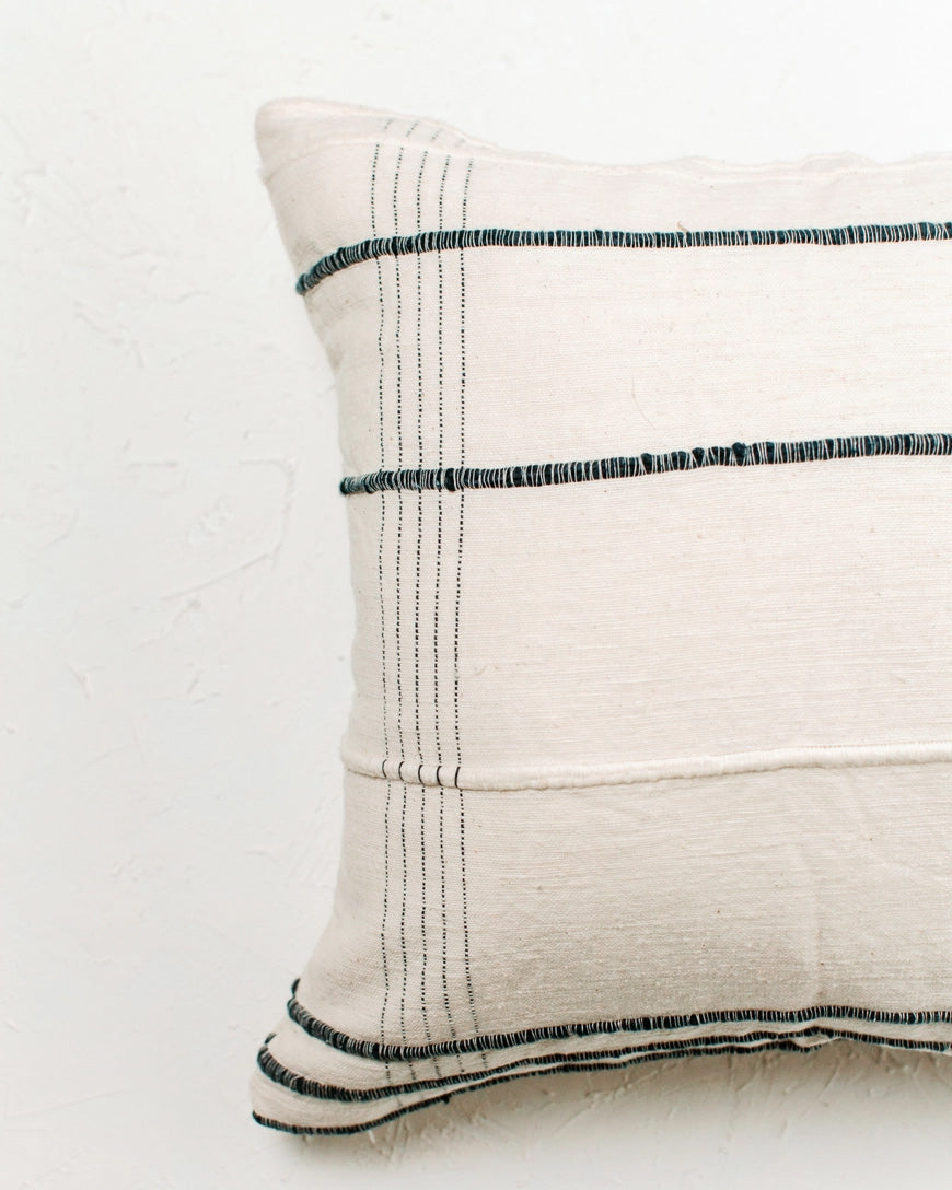 Creative Women Ribbons Navy Pillow image 1