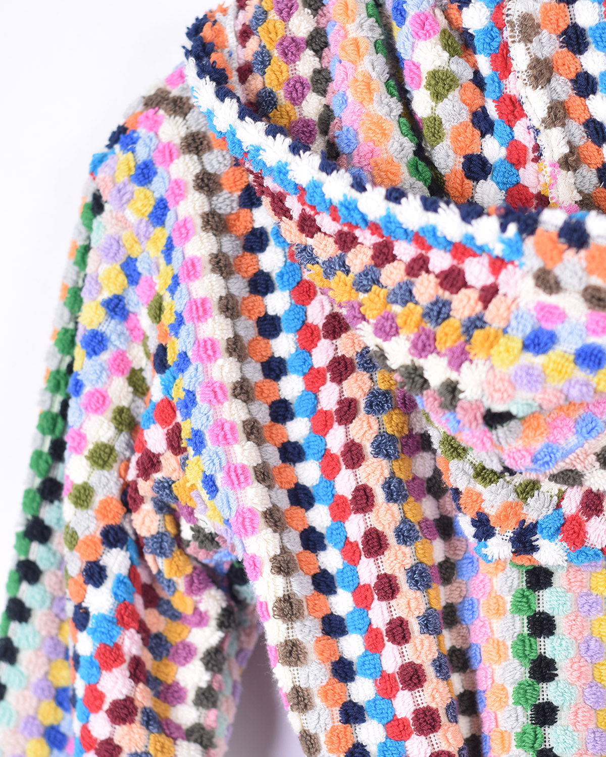 KIDS Organic Turkish Cotton Plush Terry Cloth Robe - Rainbow Checkered image 11