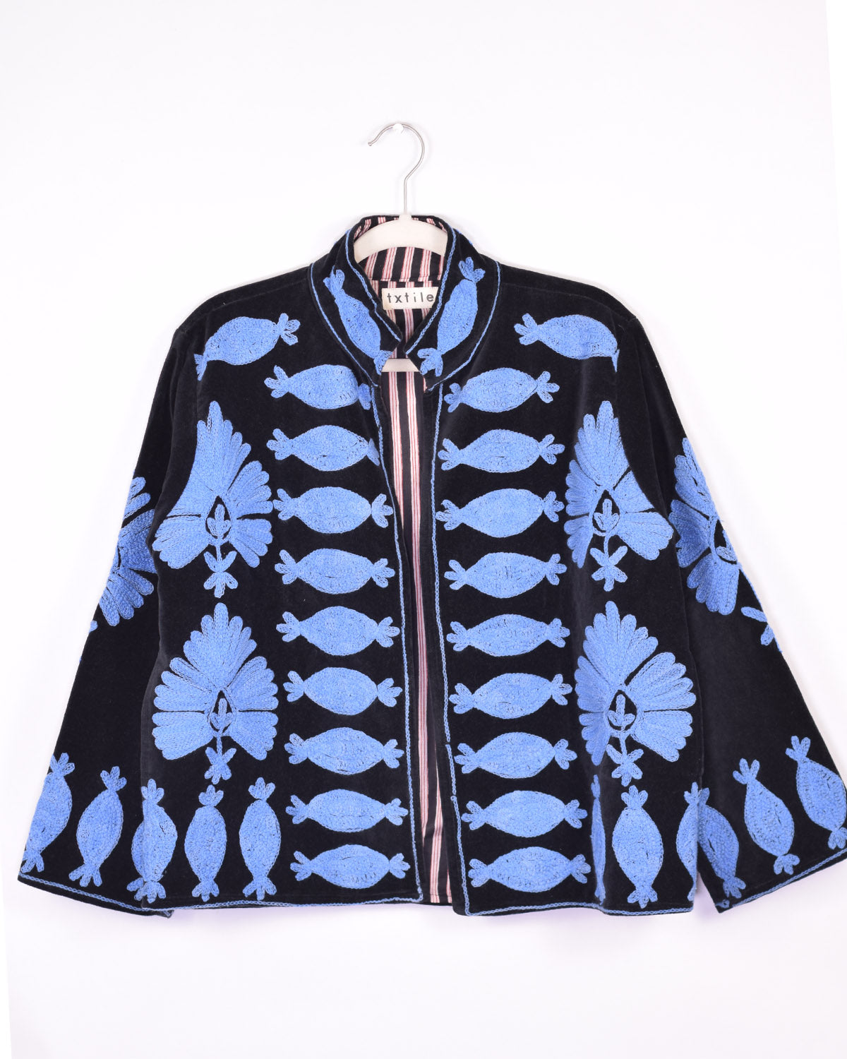Embroidered Suzani Velvet Jacket - 10 image 1