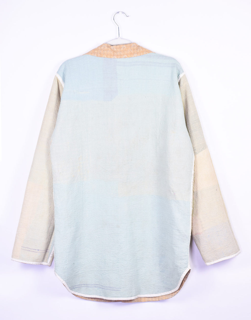 Frankie Long Quilted Reversible Patchwork Kantha Jacket - 04 image 1
