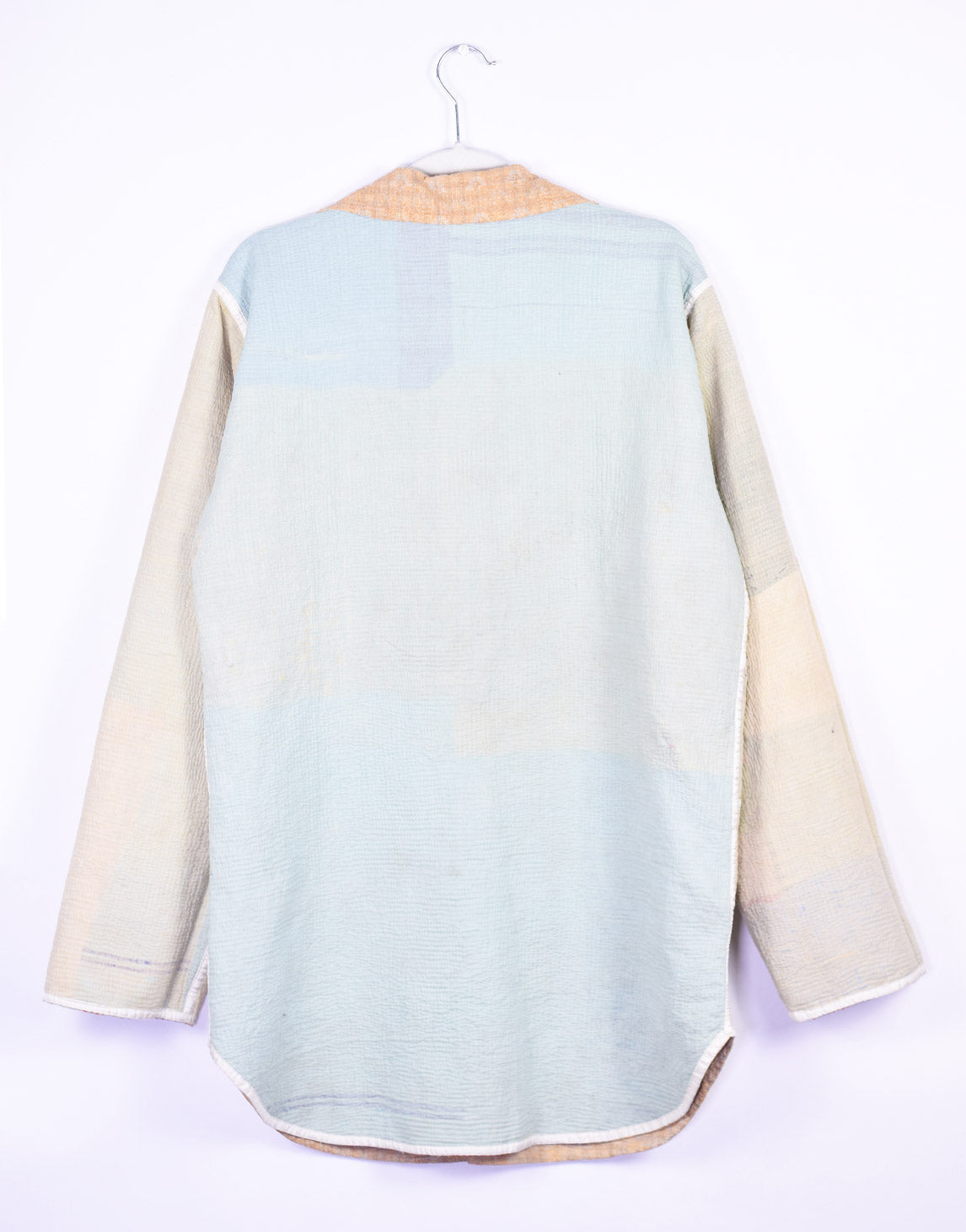 Frankie Long Quilted Reversible Patchwork Kantha Jacket - 04 image 1